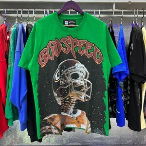 Godspeed Green Graphic Tee